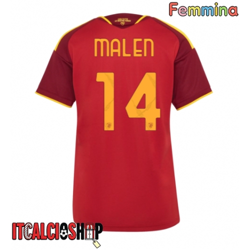 AS Roma Donyell Malen #14 Prima Maglia Femmina 2026-27 Manica Corta